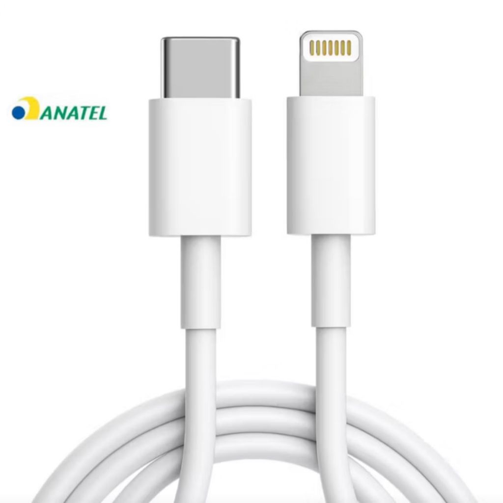 Cabo Lightning 1M USB-C 20W Carregamento Rápido Turbo para iPhone 11 12 13 14 15 Pro Max iPad Resistente Alta Velocidade