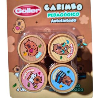 4 Carimbos Capivara Pedagógico - Papelaria Fofa em Oferta na Shopee