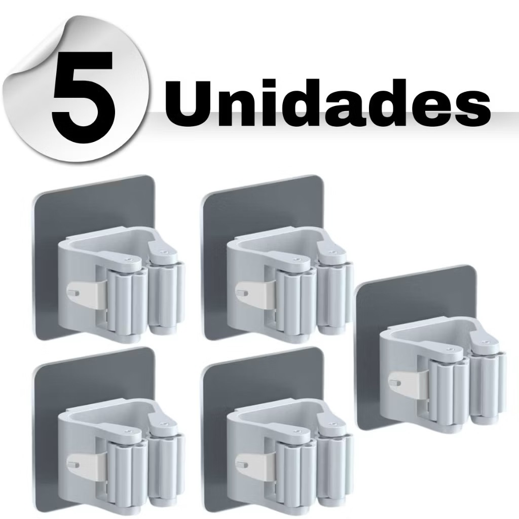 Suporte Organizador de Vassoura Rodo Parede Cozinha Adesivo Gancho em Oferta na Shopee