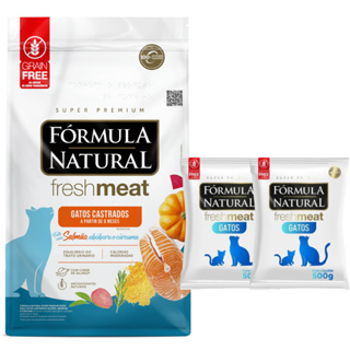 Fórmula Natural Ração Para Gatos Castrados Salmão Pct Fracionado em Oferta na Shopee