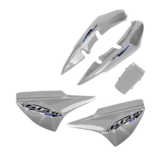 Carenagem Prata Titan 150 Rabeta + Tampa Lateral + Adesivos 2006 Até 2008 Ks Es Esd Cinza Modelo Padrão Fábrica em Oferta na Shopee