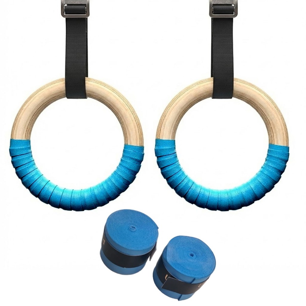 Kit Argolas de Suspensão Olímpicas Lorben Madeira para Crossfit e Ginástica em Oferta na Shopee