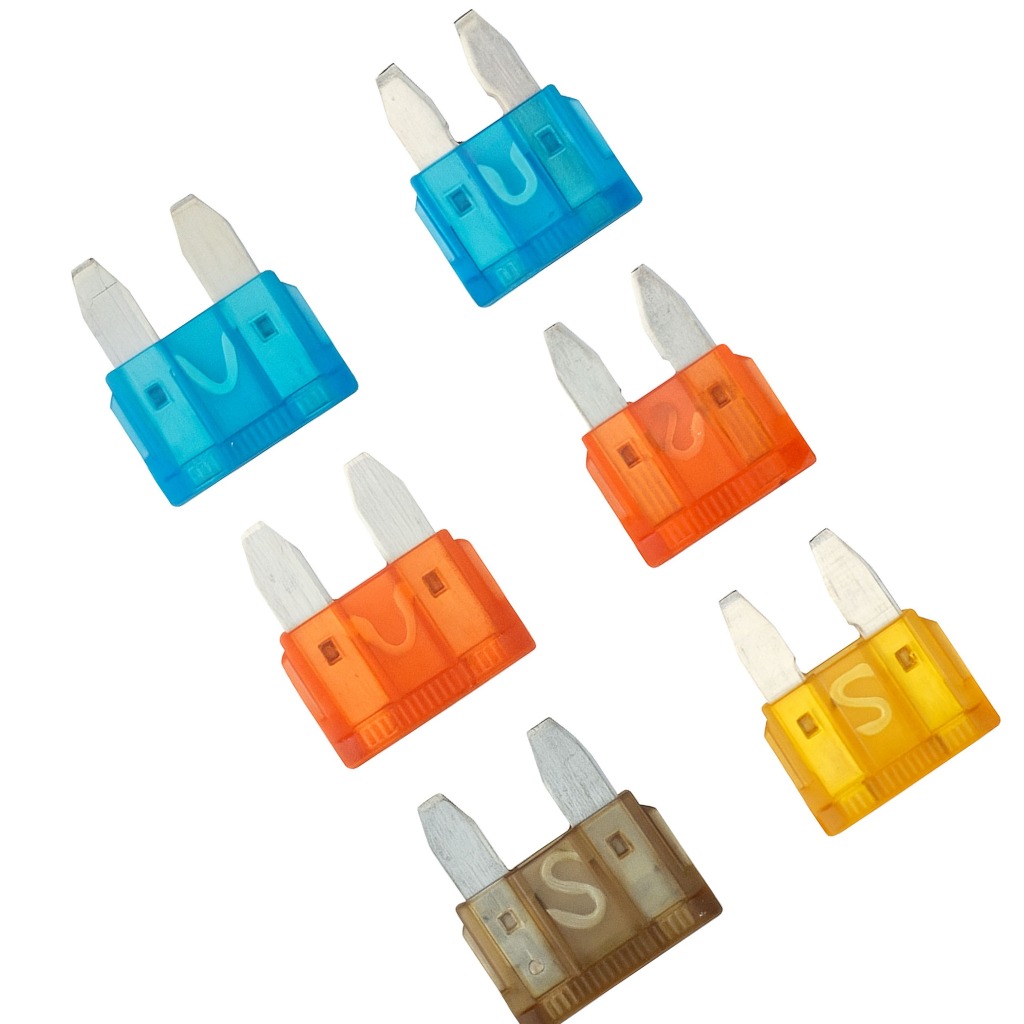 Kit Fusível Mini Pequeno Automotivo Kit 10 / 50 /100 peças Fusível Lamina Pequena Kit Fusível Lamina Média