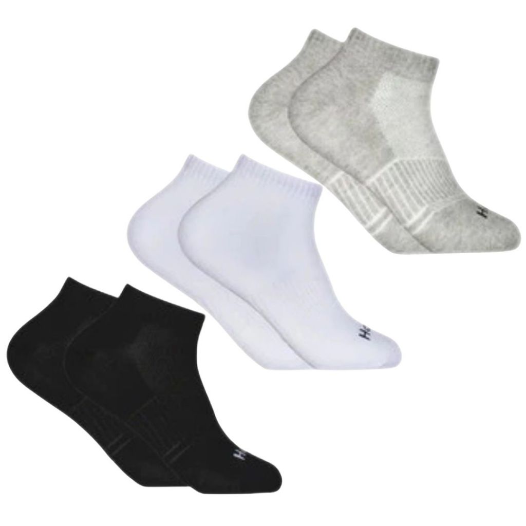 Kit 3 Meias Hoahi Feminina Masculino Cano Curto Sapatinha Invisivel Algodão Elástico em Oferta na Shopee