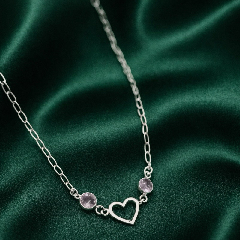 Choker Coração Vazado com Ponto de Luz Rosa Bebê em Prata 925 Gargantilha Delicada Feminina Colar em Oferta na Shopee