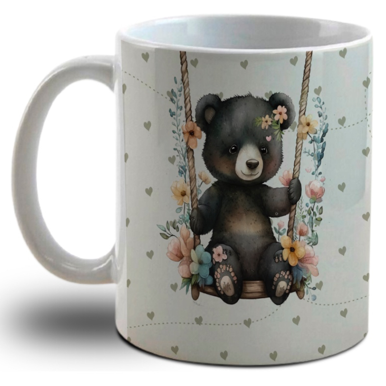 Caneca  Personalizada Ursinho Papai Você serás louco Por mim
