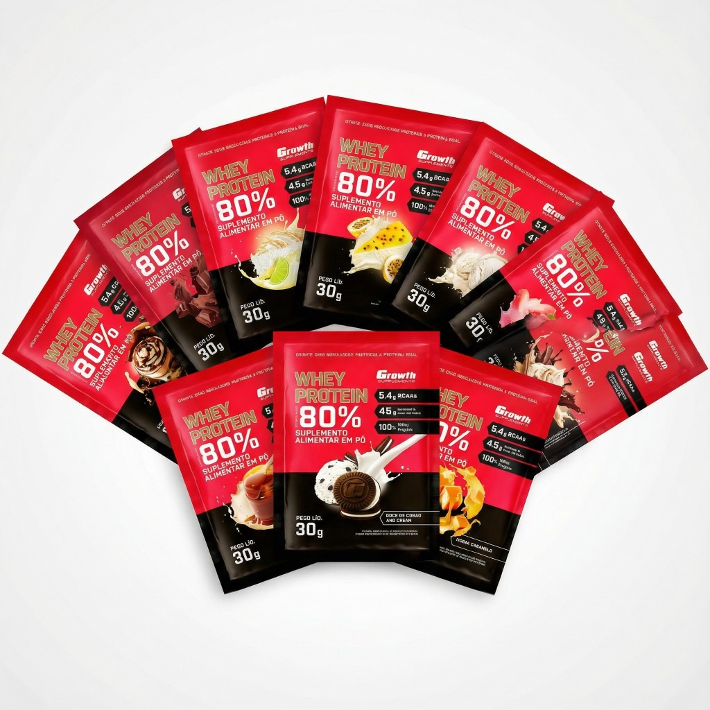 10x DOSE Whey Protein Concentrado 80% Sachês de 30g - GSupplements