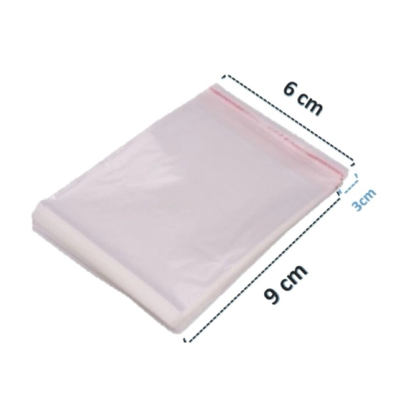 Saquinhos Transparentes com Aba Adesiva - 1000 Unidades, Tamanho 6x9 cm