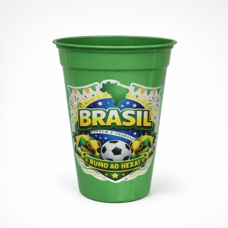 Kit 10 a 50 copos personalizados adesivados copa do mundo 2026 , festas , comemoração