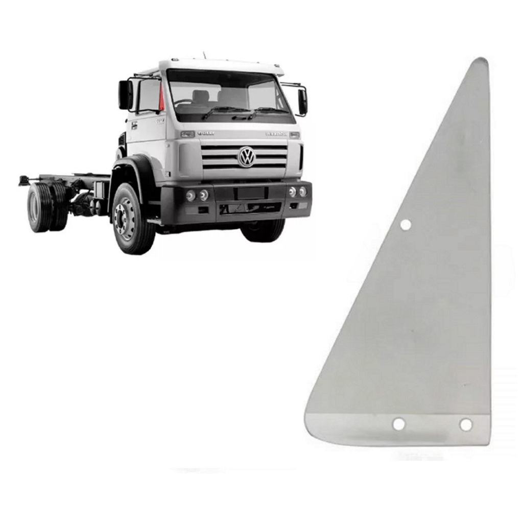 Vidro Bandeirola Caminhão Vw 11130, Titan, Worker, Delivery Após 1981 - Com Furo  (T00845247) em Oferta na Shopee