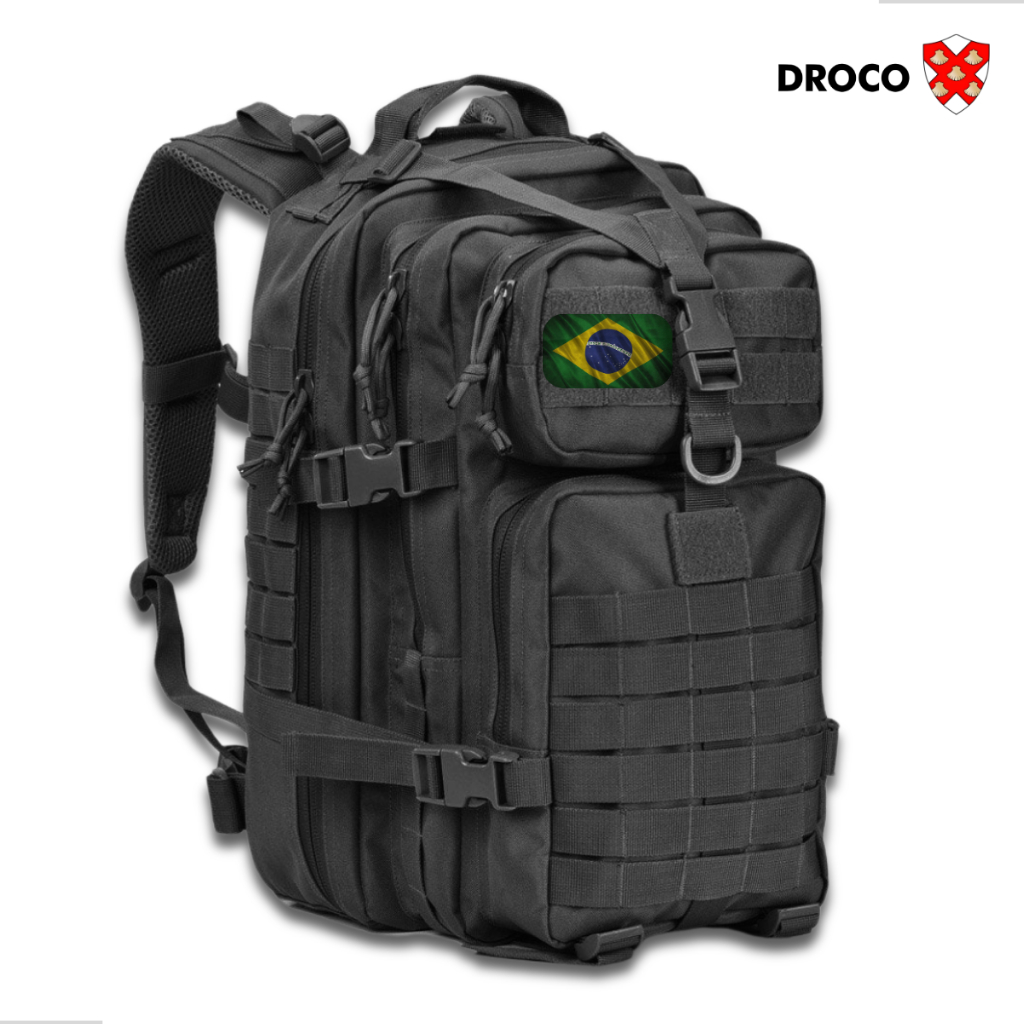 Mochila Tática 30 ou 50 Litros Reforçada Masculina Grande Impermeável Resistente Trilha Bandeira em Oferta na Shopee