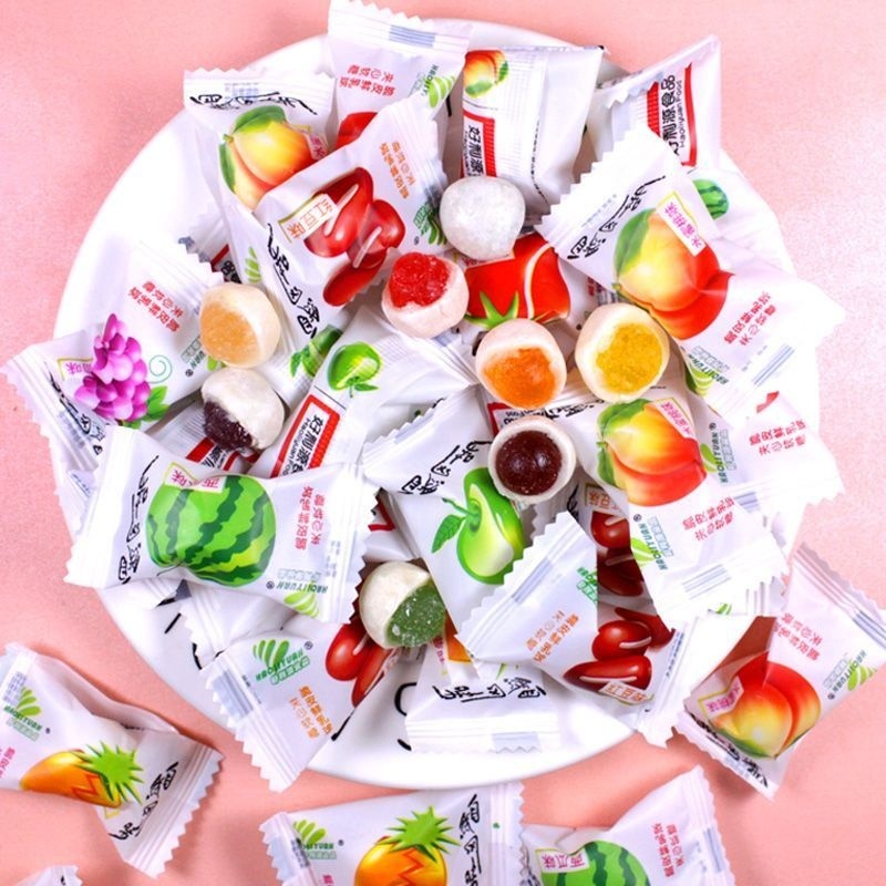 kit com 30 Balas de frutas variados chinesas importado da china em Oferta na Shopee