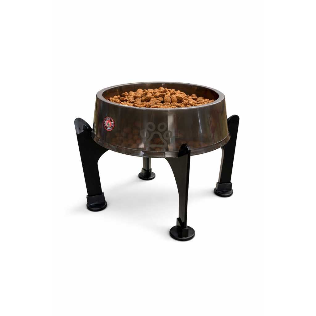 Comedouro Elevado 750ml  21,8cm BPA Free Altura Anti formiga Postura Correta Cães Porte Médio Fumê em Oferta na Shopee