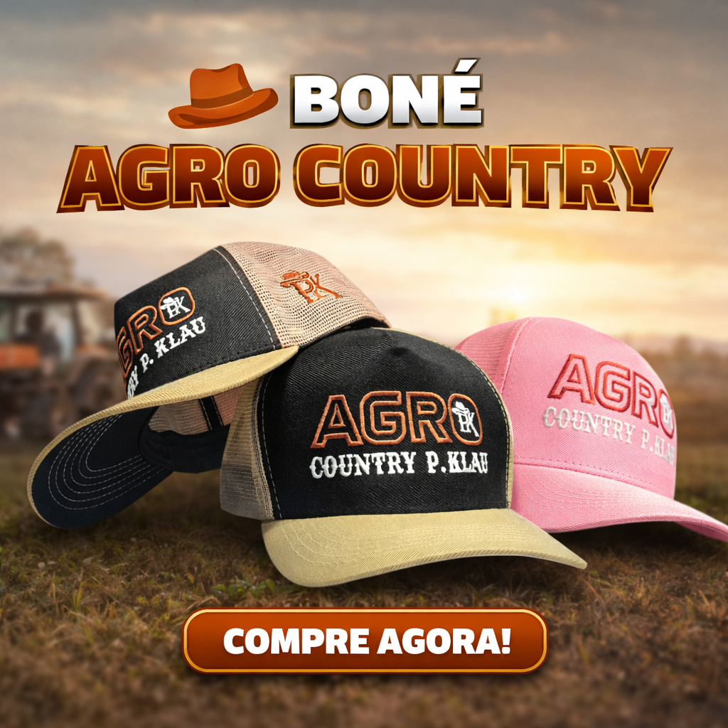 Boné Unissex Agro Country Pk Bege Marrom Rosa Super Cap Telinha Aba Curva Promoção Moda Rodeio