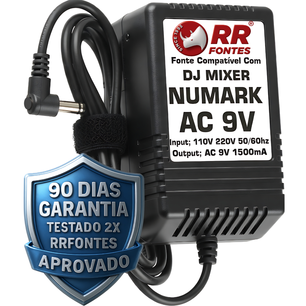 Fonte Ac 9v Para Digital Dj Mixer Numark Dxm Pro Digital Dj