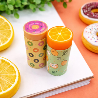 Borracha Colorida Aromatizada Plástica Food Trends Leo&Leo Papelaria Fofa Material Escolar Divertida em Oferta na Shopee