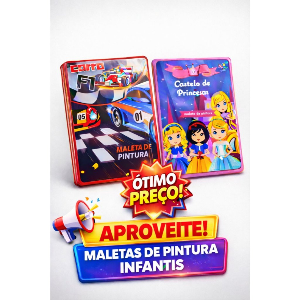 Maleta de Pintura Infantil com 24 Peças – Perfeita para crianças criativas e para a diversão 🖌️🎨