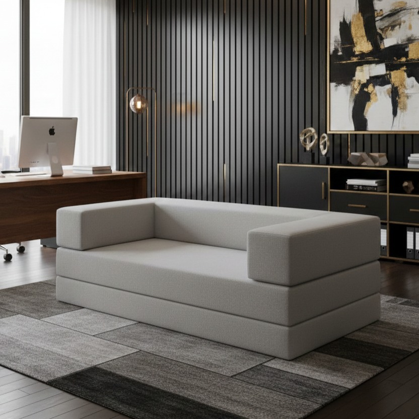 Sofá Cama Sofá de Espuma – Embalado a Vácuo e Compacto