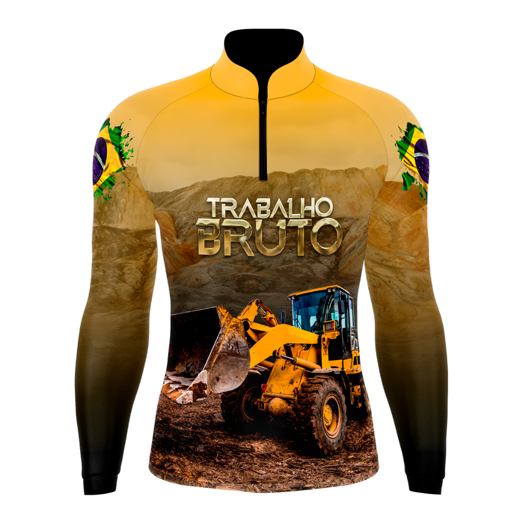 Camisa Camiseta Agro Bruto fazenda agricultura Pá Carregadeira com proteção UV 50+ em Oferta na Shopee