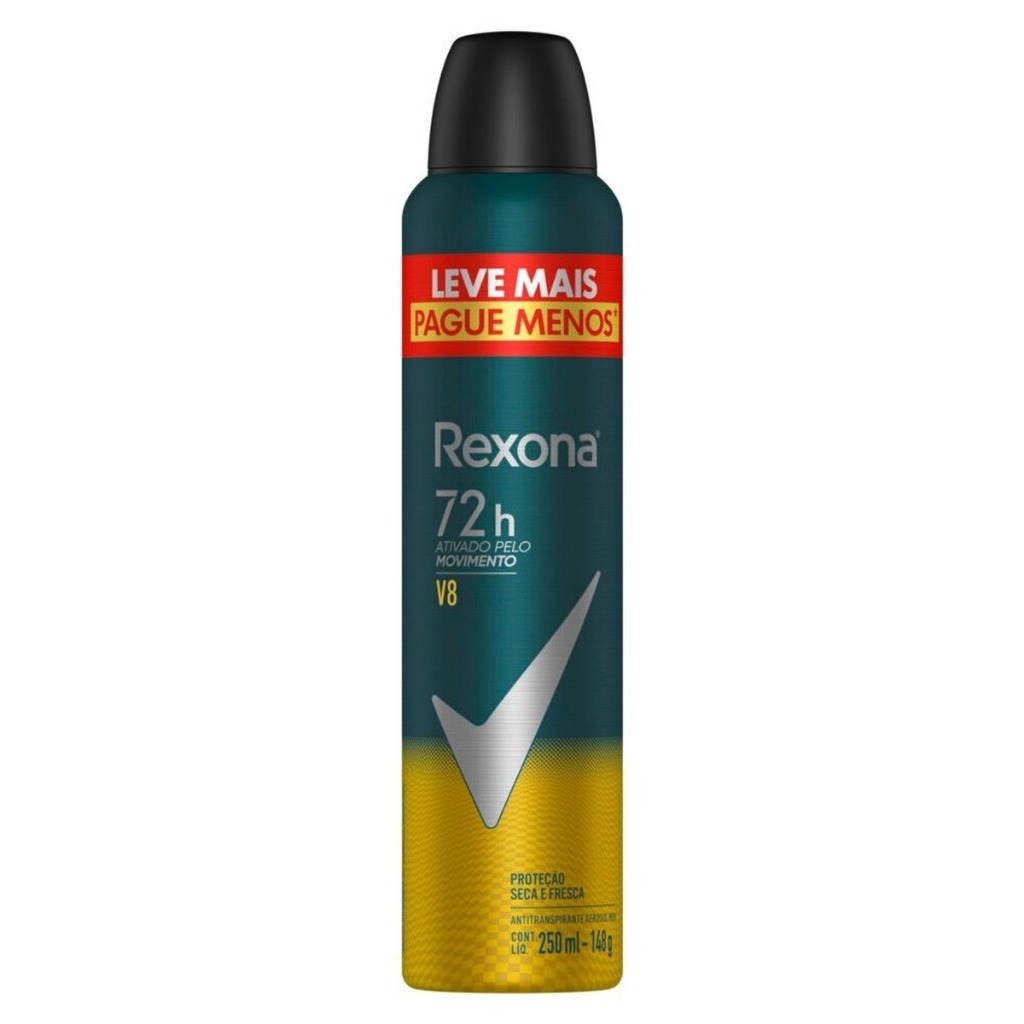 Desodorante Rexona Men V8 Aerossol Antitranspirante 72h 250ml