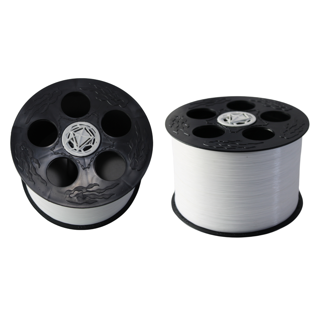 Carretilha para linha de pipa 15cm + 500 jardas de linha de nylon enrolados