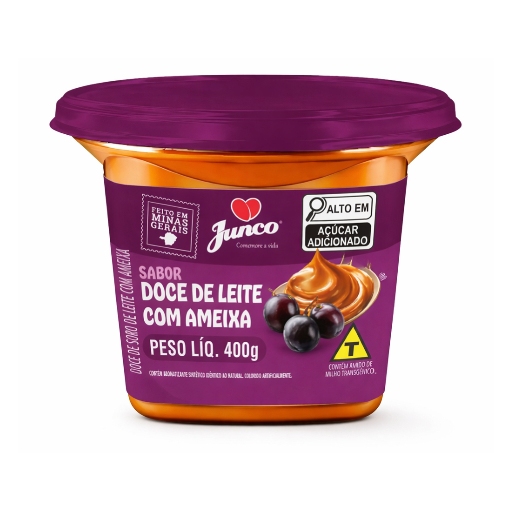 Doce de Leite com Ameixa Junco 400g Cremoso Sabor Original Doce