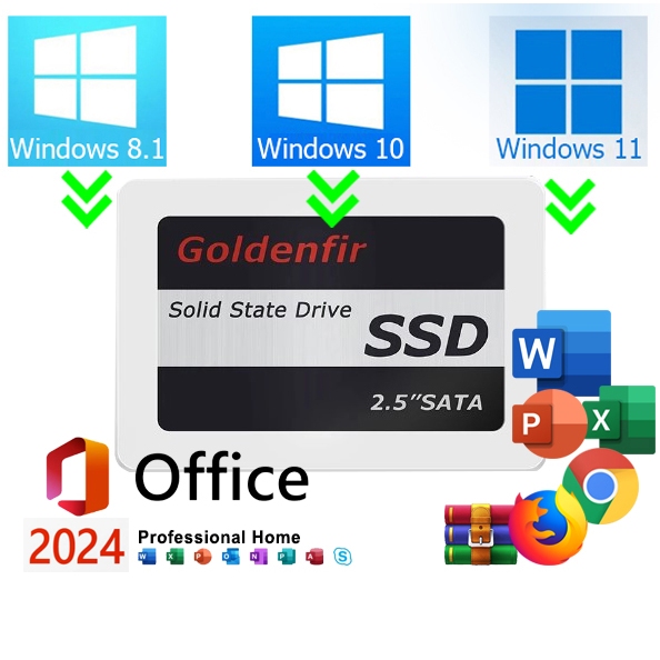 SSD 128GB 256GB 480GB 512GB 1TB  Original Com Windows e Office