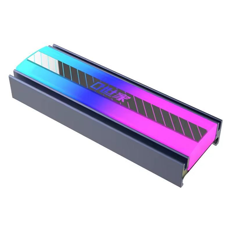 Dissipador de calor TEUCER para SSD M.2 NVME 2280 ARGB - Cinza