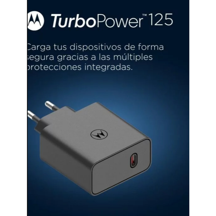 Carregador Turbo USB-C 125W - Carregamento Rápido e Design Compacto para Moto G