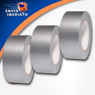 Fita Silver Tape Multiuso Rolo 5 Metros X 45mm Resistente Á Prova D'agua Cinza em Oferta na Shopee