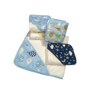Toalha de Banho Bebê com Capuz em Algodão Macio 70x75cm em Oferta na Shopee