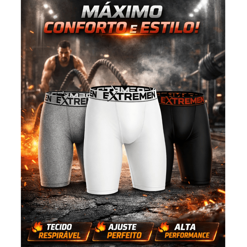 Kit 10 Cueca Box Ciclista Boxer Perna Longa Lisa Microfibra