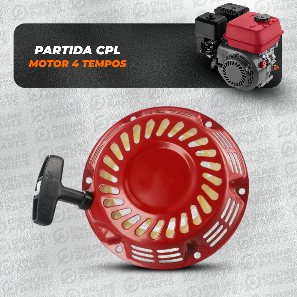 Partida Retrátil / Tampa de Partida Motor Gasolina 4T - 5,5 HP 6,5 HP