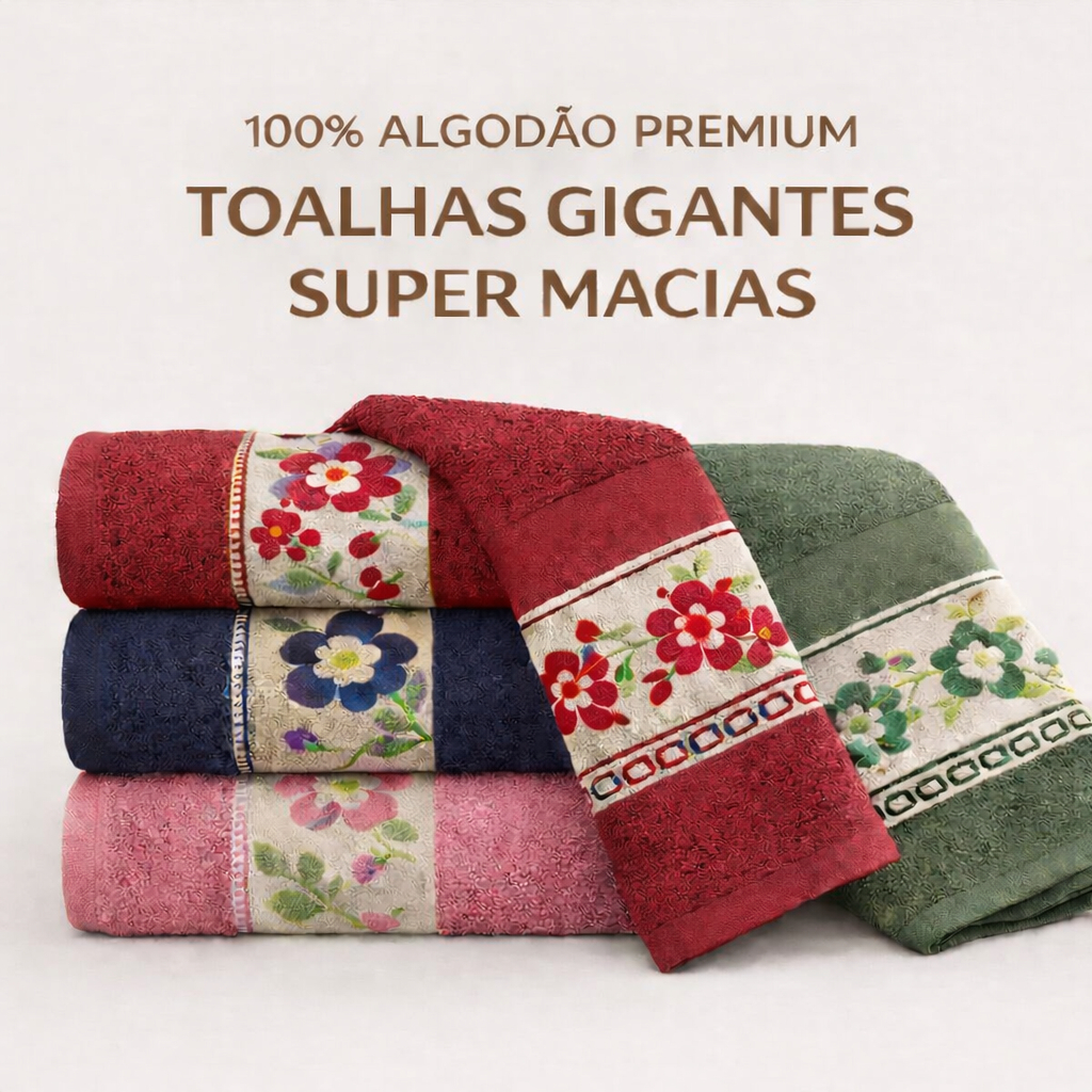 Toalha De Banho Gigante Banhão Grande Grossa Tecido 100% Algodão Premium Felpuda Macia 75x150 Alta Absorção em Oferta na Shopee