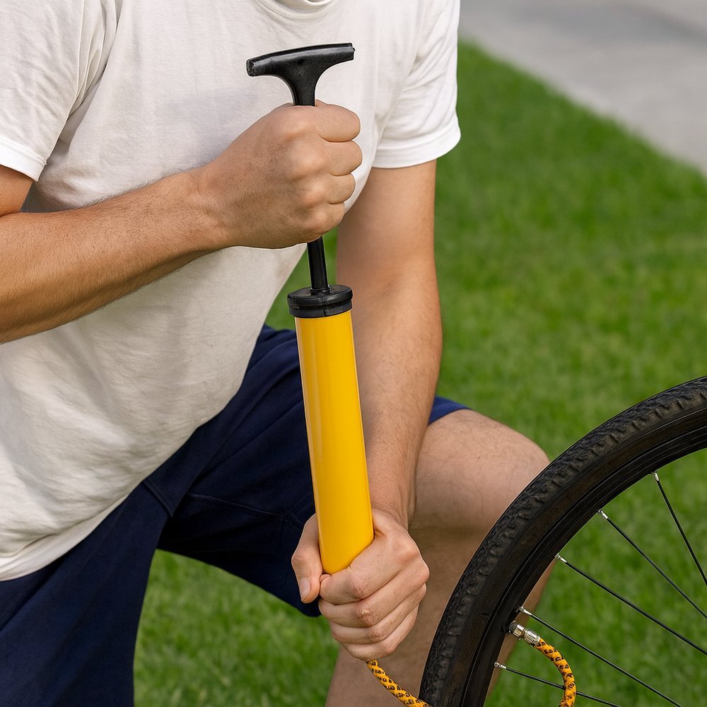 Bomba de Ar Manual Encher Pneu Inflar Bolas - 24cm