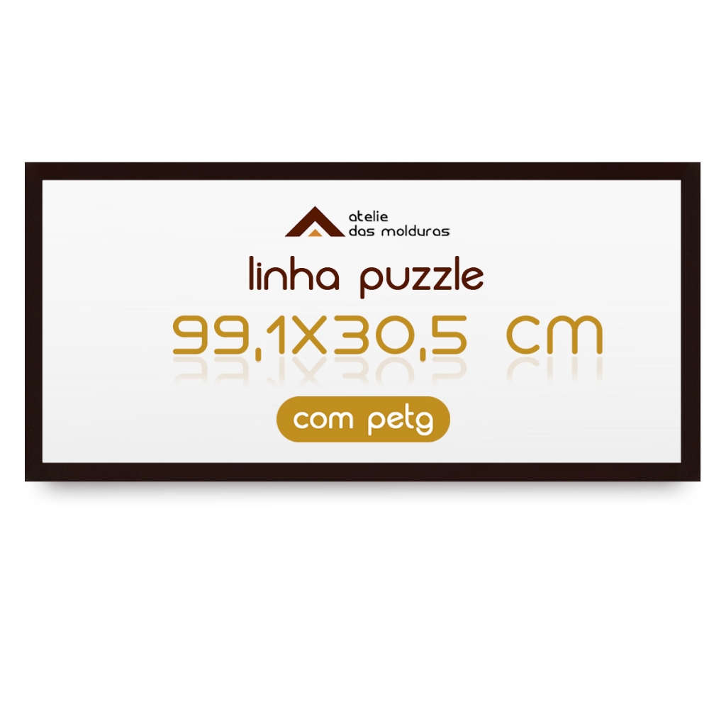 Moldura 99,1x30,5 Cm Quebra Cabeça Game Office 1500 Peças Com Acetato PETG