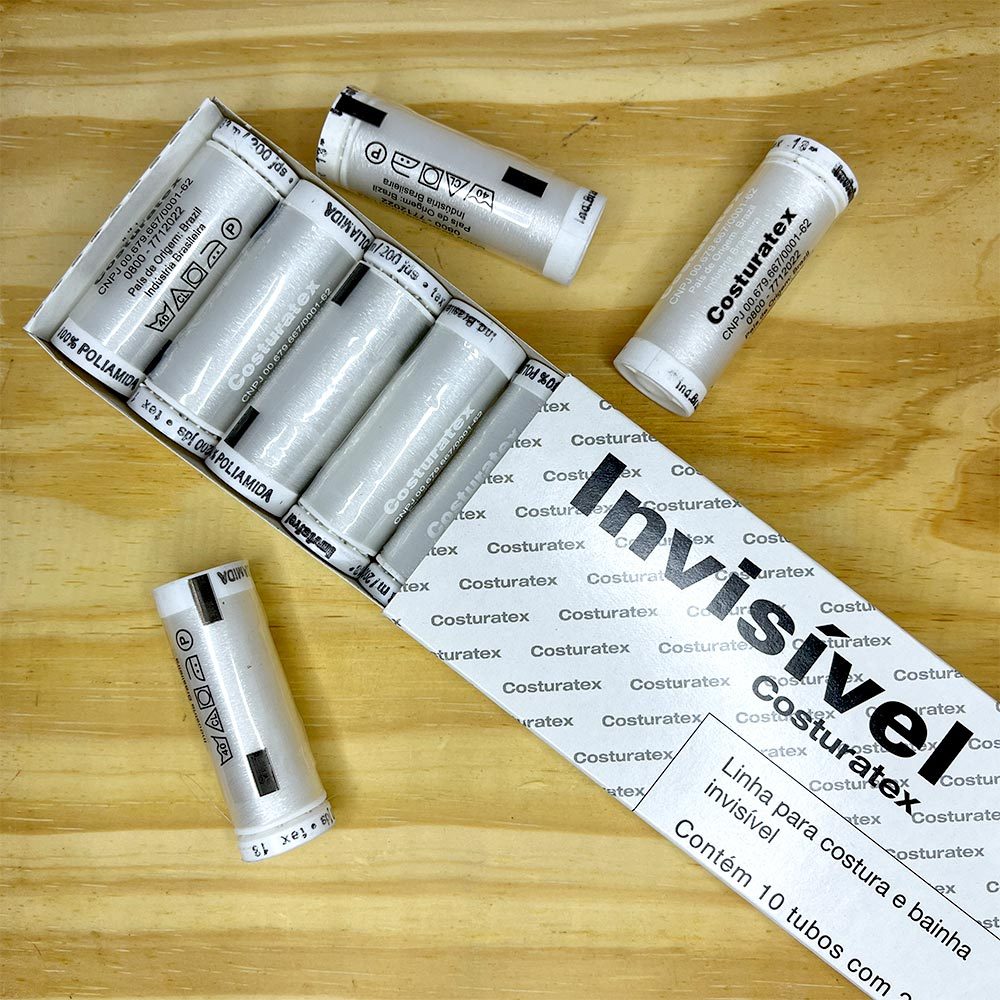 Kit Retrós Linha Costura Invisível Metalizado Costuratex Artesanato Bordado em Oferta na Shopee
