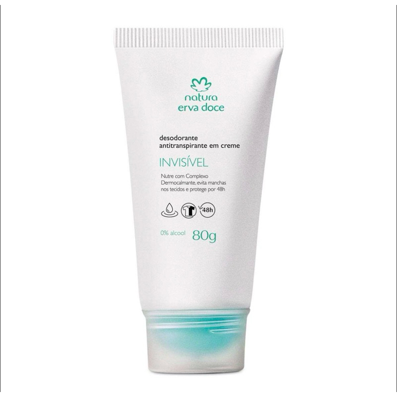 Erva Doce Desodorante Antitranspirante em Creme 80g - Natura