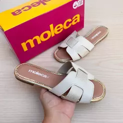 Sandália Feminina Moleca Rasteirinha Confortável Leve Moda Verão Casual Moderno