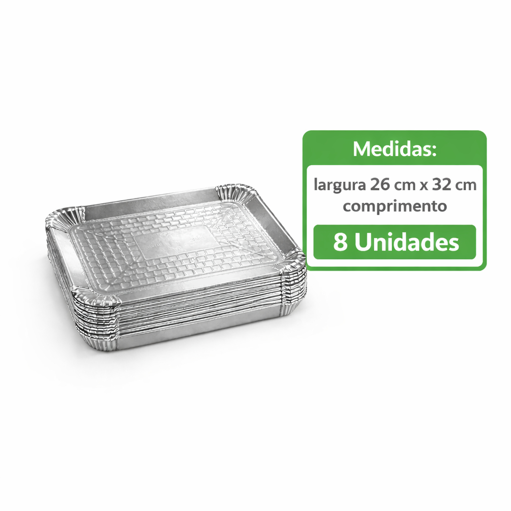 Bandeja Laminada para Bolo e Torta 8 Unidades | Base Dourada Resistente Confeitaria e Doces
