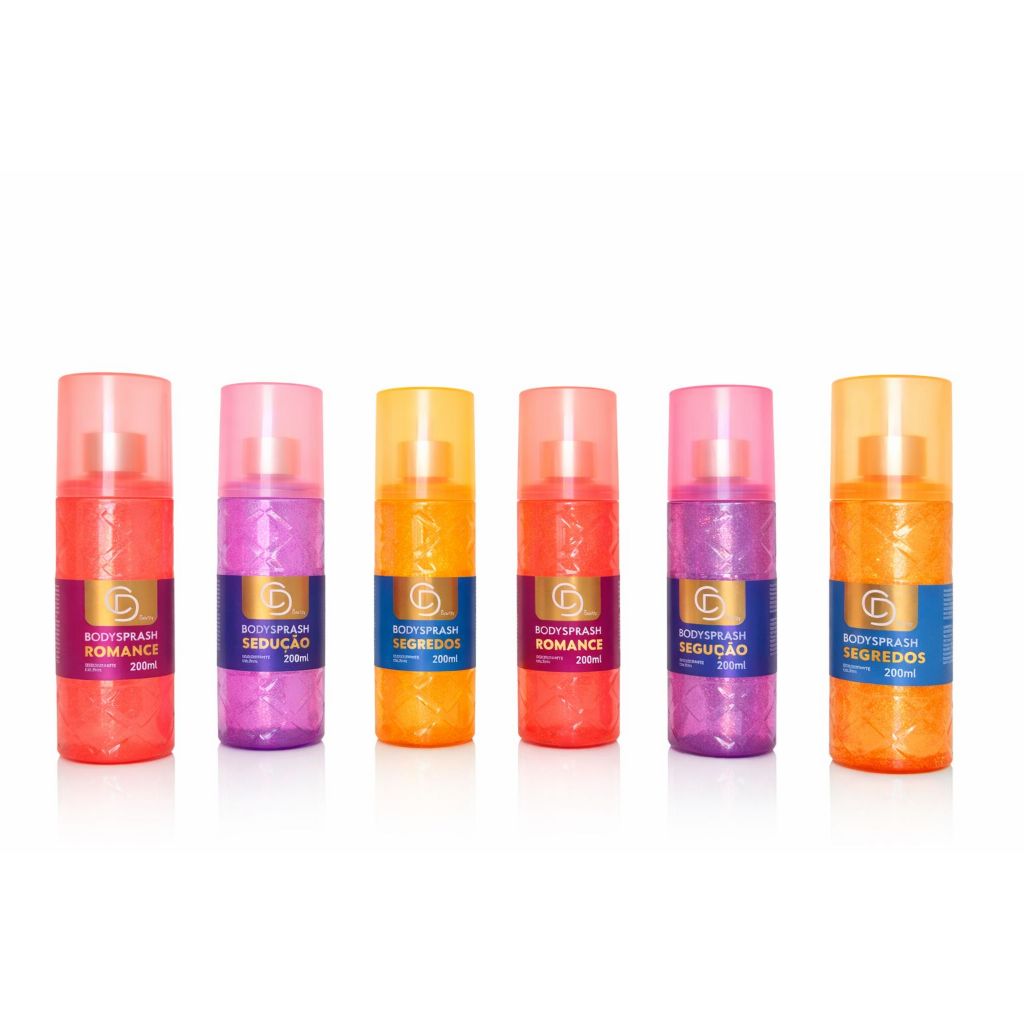 Body Splash Color Dry Pro 200 ml Com Brilho e Longa Duração