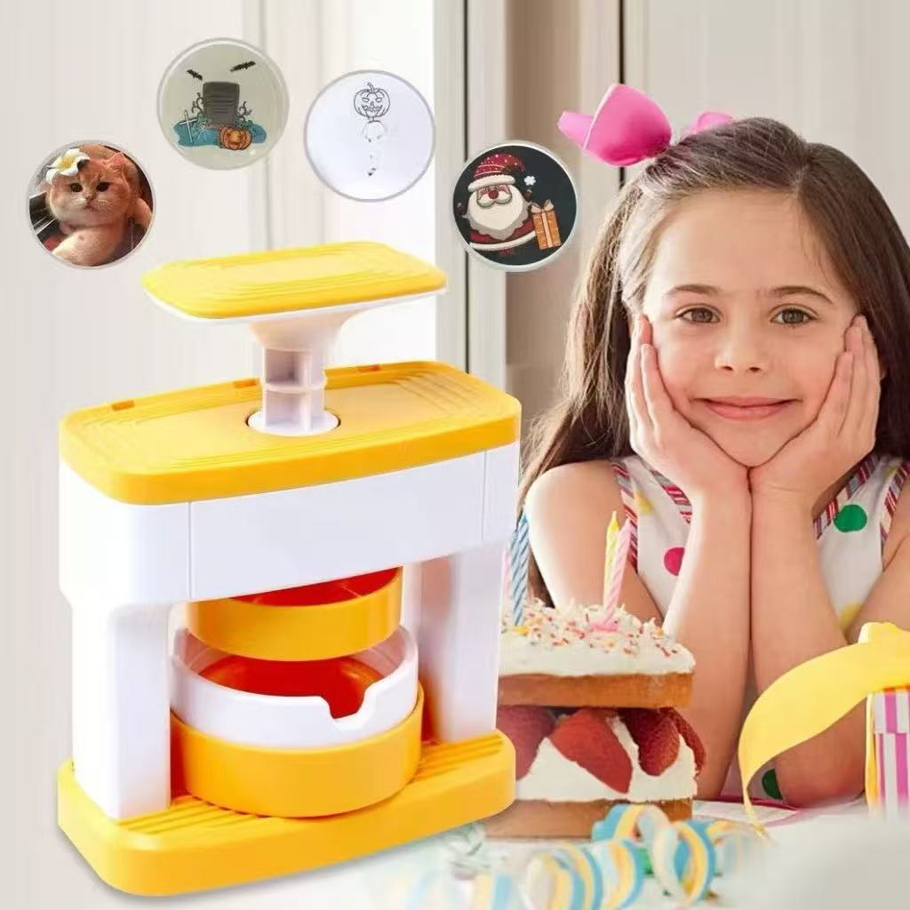 Máquina de Bottons Infantil DIY Crie Bottons Personalizados Criativa e Fácil de Usar Ideal para Artesanato e Presente