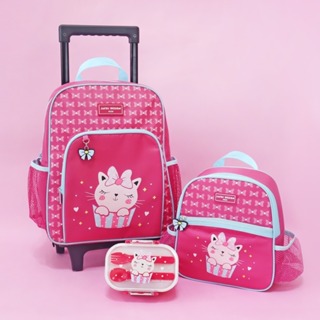 Conjunto Mochila com Rodinhas e Lancheira Térmica com Pote p/ Lanche - Jacki Design em Oferta na Shopee