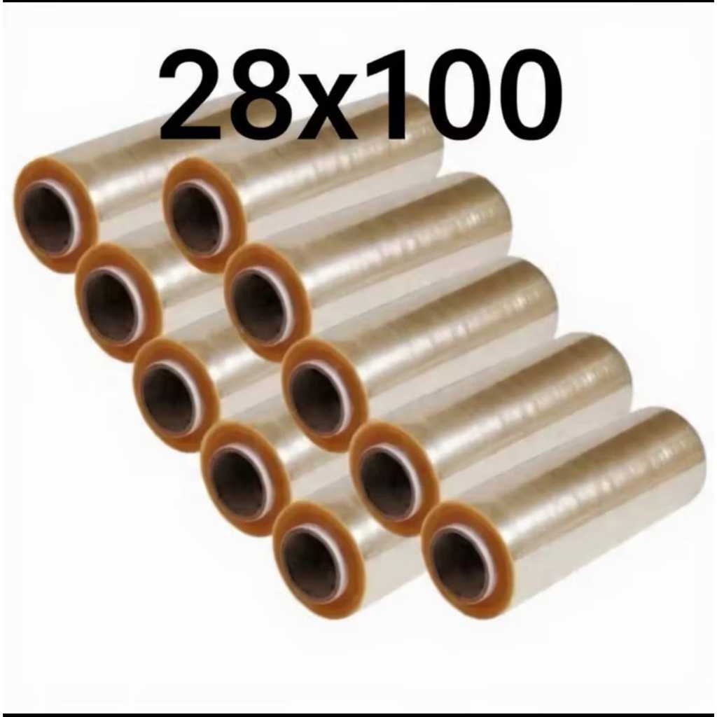 Kit 10 Rolo Bobina Plastico De Filme Pvc 28cm X 100 Metros PROFILM
