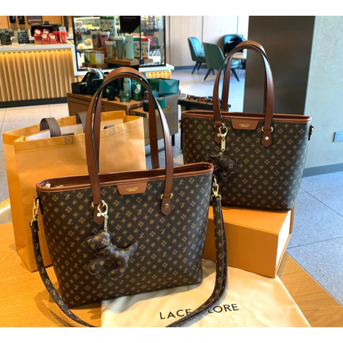 Bolsas Femininas Lace Lore Monograma Tote e Transversal Premium Original YY-20806 Luxo Elegante Moderna