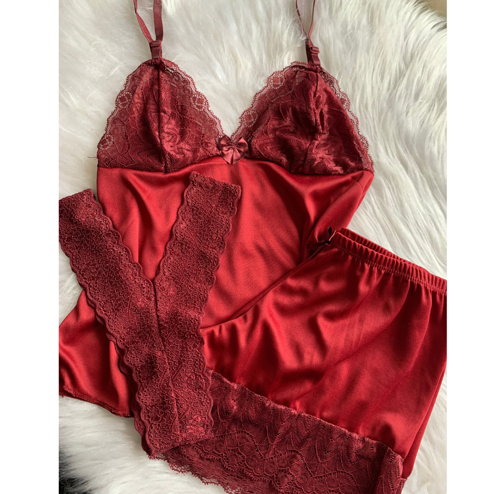 kit pijama baby dool alcinha feminino com calcinha de renda promocao em Oferta na Shopee