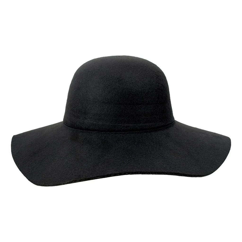 Chapéu Cata Ovo de Feltro Tradicional Preto