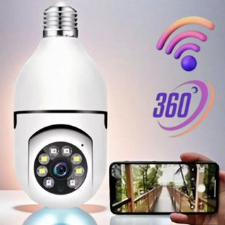 Câmera de segurança a Prova D'água sem fio gira 360 com app Yousee full HD visão notturna em Oferta na Shopee