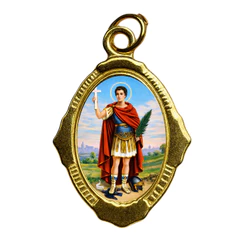 100 Medalhas Santo Expedito - Católico Resinadas – Para Terços, Escapulários, Lembrancinhas, Artesanato e Revenda