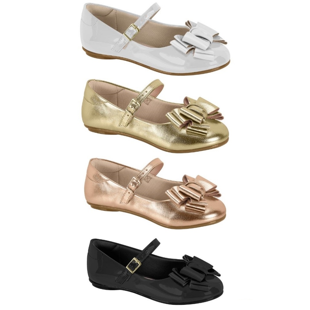 Sapatilha Sandália Infantil Menina Festa Molekinha Boneca Laço Confortável 2083.1122